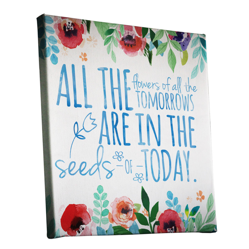 All The Flowers Of All The Tomorrows Frog Prince Watercolour Canvas Print Design